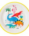 Assiettes Dinosaures en fête x8 - Talking Tables