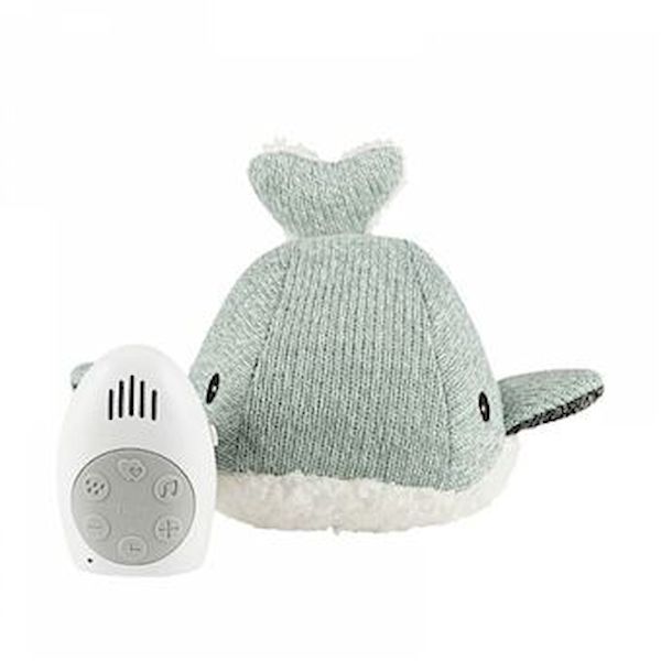 Peluche musicale Moby vert Flow amsterdam doudou cadeau de naissance