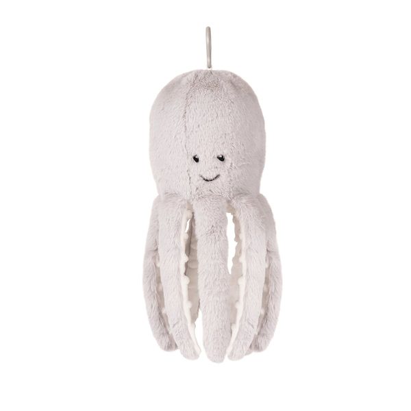 Peluche rassurante Olly la pieuvre grise Flow Amsterdam doudou cadeau de naissance