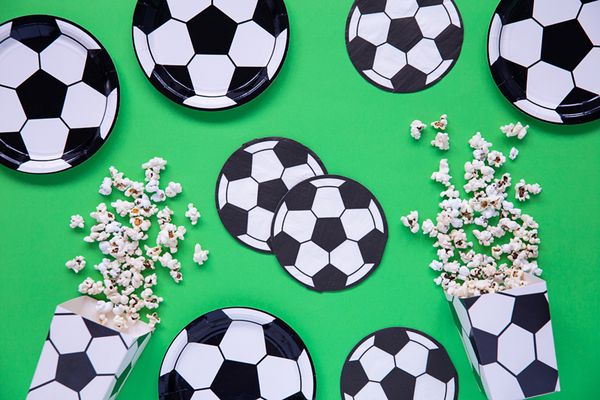 Serviettes ballon de Football x20 - 13,5 cm