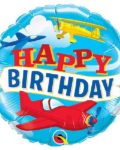 ballon Avions "Happy Birthday"