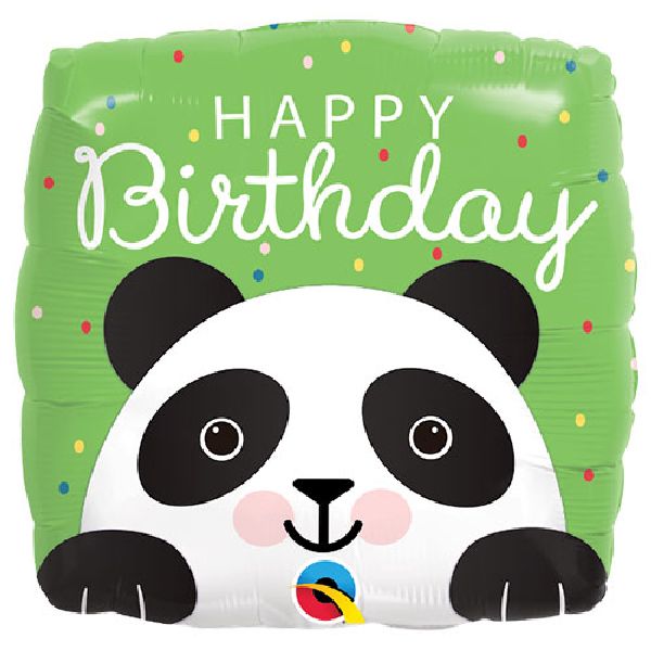 carré Panda "Happy Birthday"