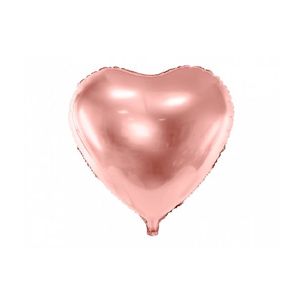 Ballon Coeur brillant Rose gold 30cm