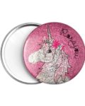 miroir de poche licorne rosajou
