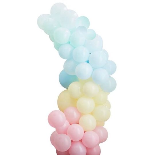 Kit pour guirlande de ballons multicolore Pastel - Ginger Ray