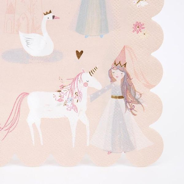 Serviettes Princesse Meri Meri magique fée arc en ciel