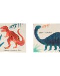 Petites serviettes 8 Dinosaures avec nom x16 - Meri Meri décoration fête anniversaire