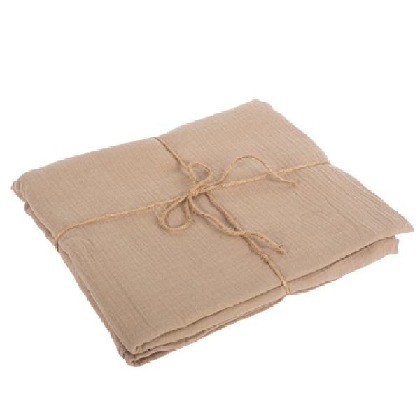Nappe gaze de coton blush