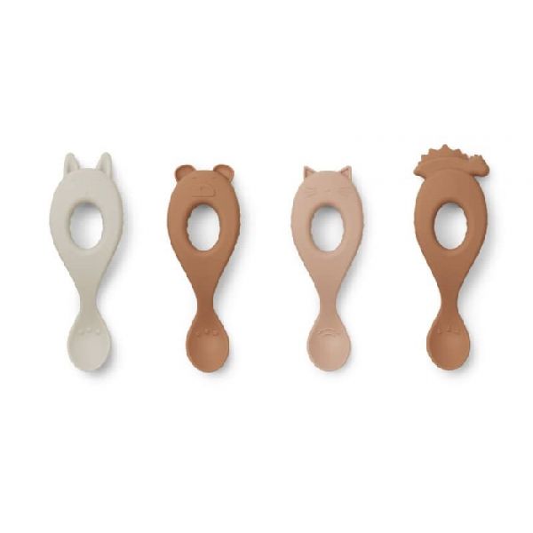 Set de 4 cuillères Livia rose mix