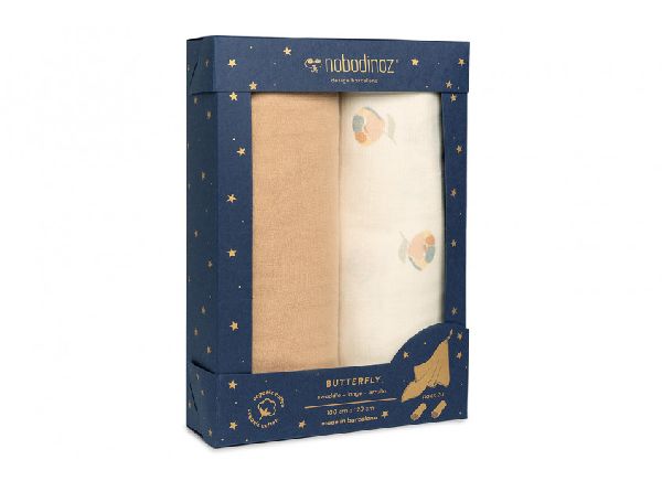 Lot de 2 langes blossom nobodinoz