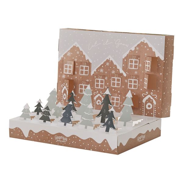 Calendrier de l'avent "à remplir" Scène de Neige Festive Ginger Ray décoration noël