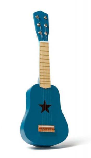 Guitare bleu en bois kid's concept