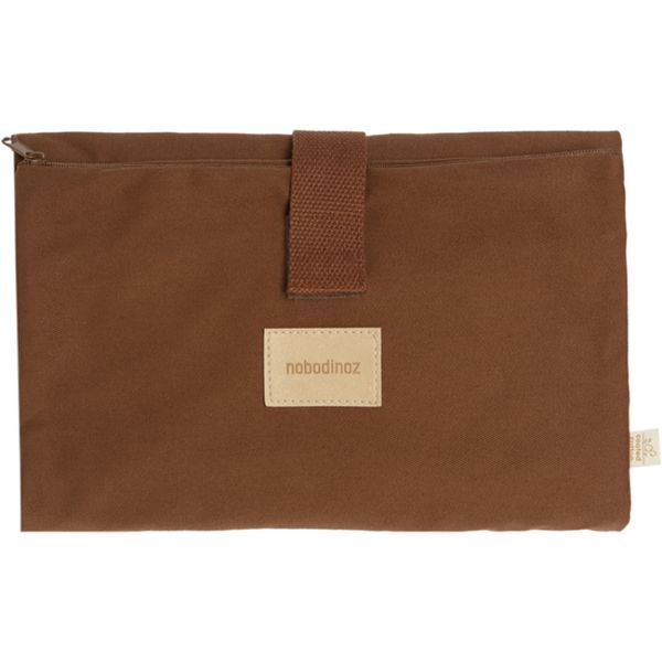 Tapis à langer baby on the go clay brown nobodinoz