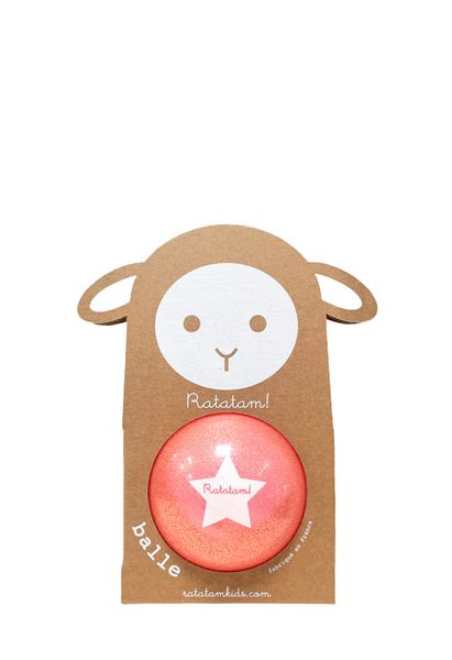 Ballon mouton rose paillettes 10cm ratatam