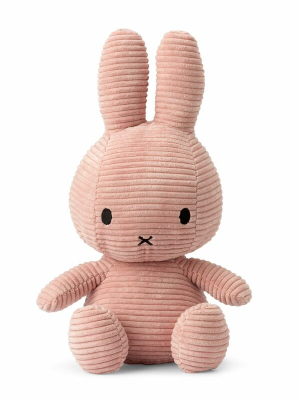 lapin velours côtelé rose miffy