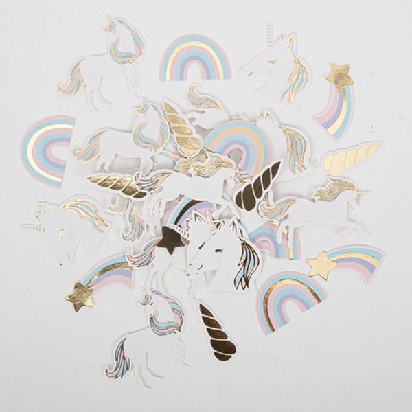 Confettis Licorne Pastel et Or x100 - Artyfêtes