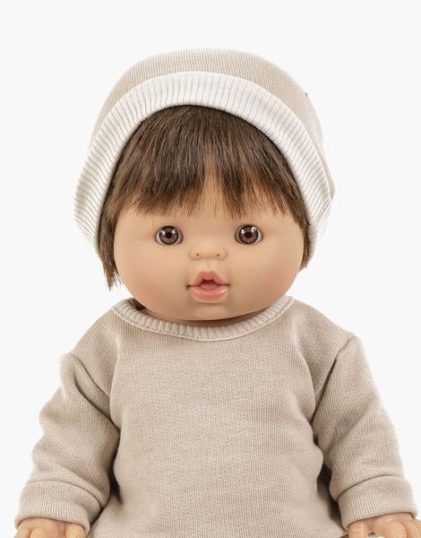 Bonnet en molleton lin minikane