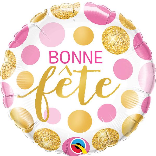 ballon bonne fête à pois