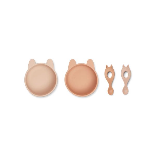 Set Repas Evan Rabbit rose mix - Liewood