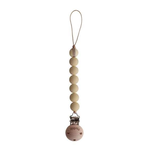Attache Tétine Halo Muted Yellow - Mushie