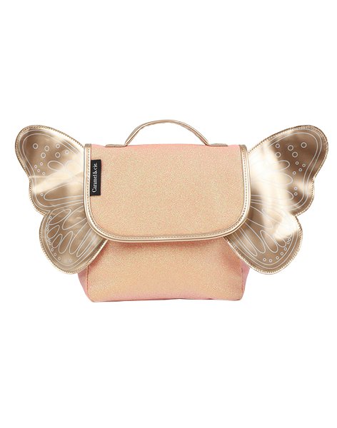 Sac Papillon Paillettes Corail