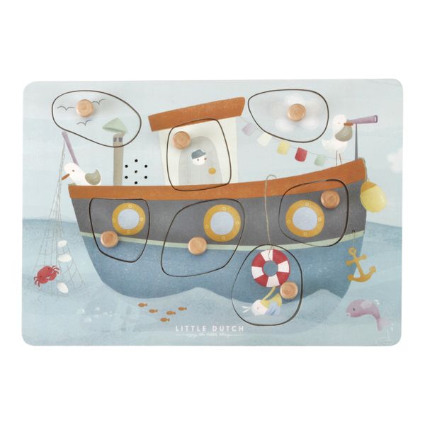Puzzle sonore en bois FSC - Sailors Bay - Little Dutch
