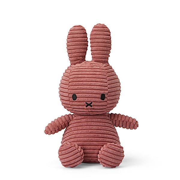 Lapin velours côtelé Vieux Rose 23 cm - Miffy