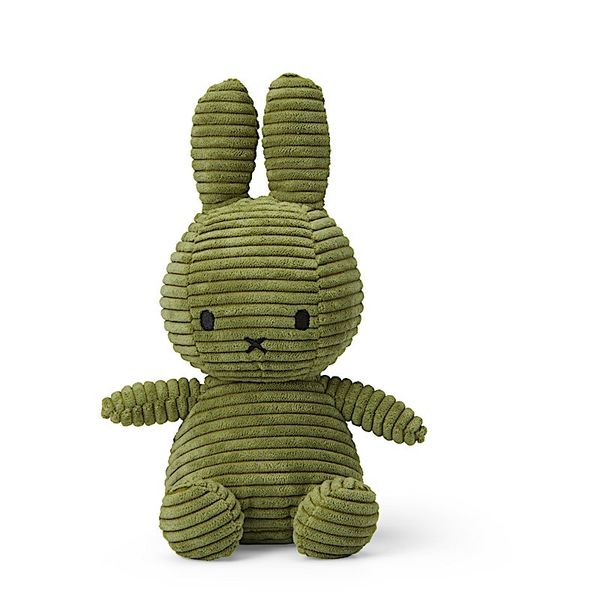 Lapin velours côtelé Vert Olive 23 cm - Miffy