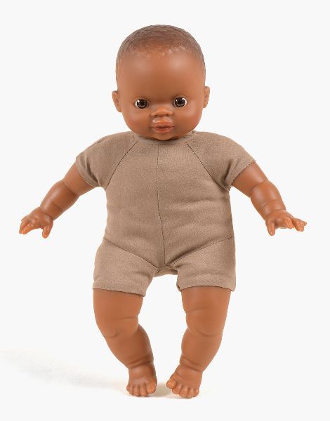 Ondine - Poupon Babies - 28 cm - Minikane corps mou afrique