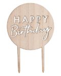 Cake topper "Happy Birthday" en bois - Ginger Ray