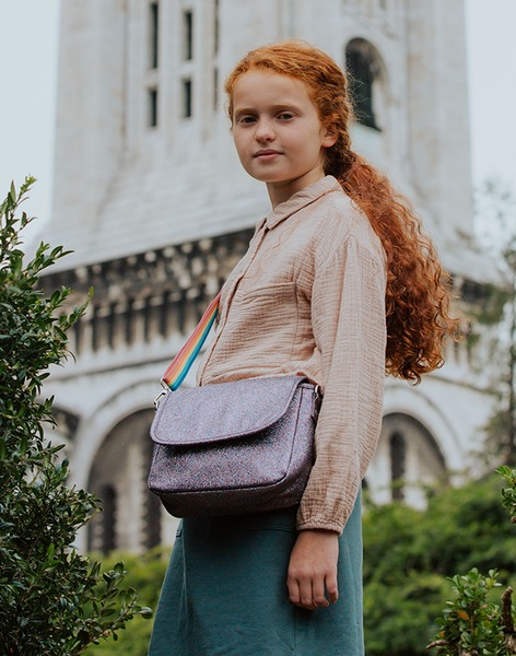 Sac banane Paillettes Violet - Caramel & Cie.