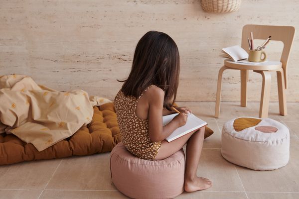 Mini pouf bean bag Betsy - Cat/pale tuscany mix - Liewood
