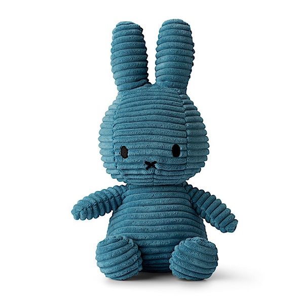 Lapin velours côtelé Bleu Atlantique 23 cm - Miffy