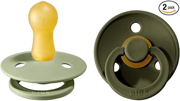 Pack 2 Tétines T2 Vert sauge / Kaki - Bibs