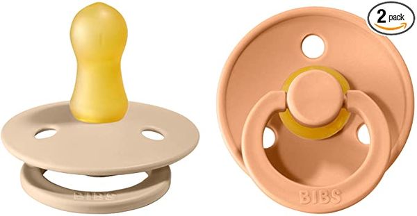 Pack 2 Tétines T2 Pêche / Vanille - Bibs