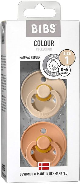 Pack 2 Tétines T2 Pêche / Vanille - Bibs
