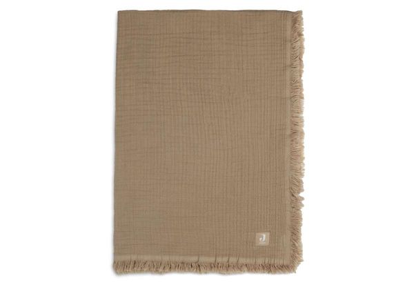 Couverture en mousseline de coton 75x100 cm - Biscuit - Jollein