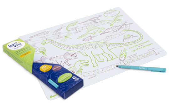 Set à colorier silicone L'ère des Dinosaures - Super Petit