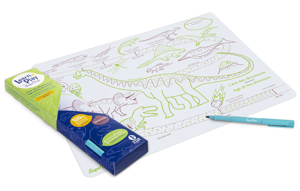 Set à colorier silicone L'ère des Dinosaures - Super Petit