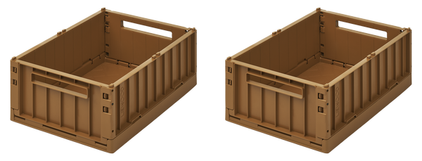 Lot de 2 boites de Rangement Weston - Golden Caramel - Liewood
