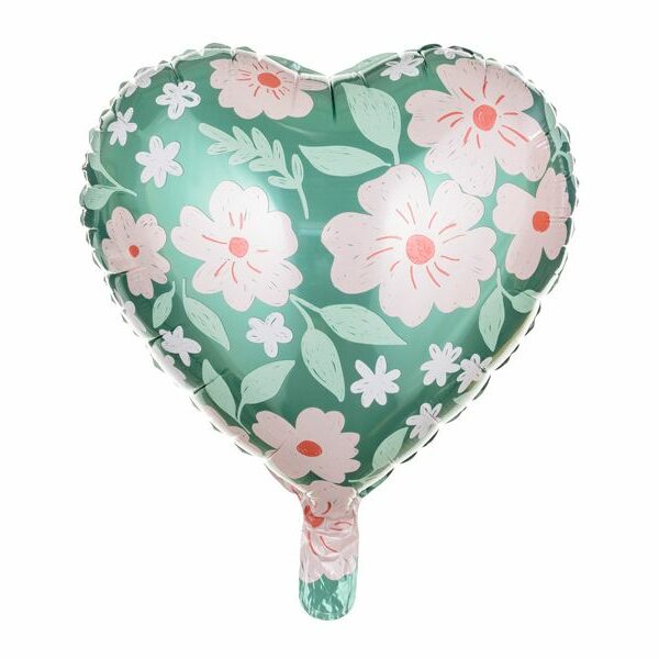 ballon Coeur avec fleurs