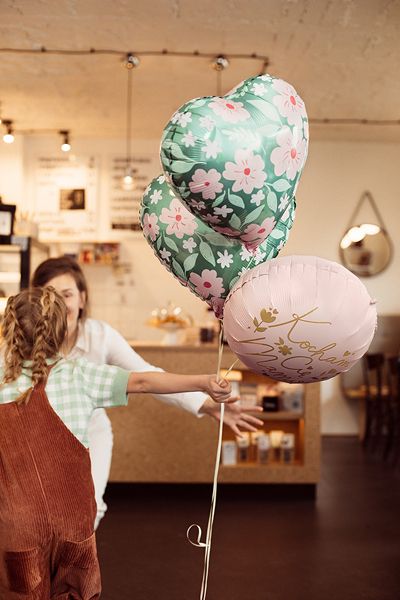 ballon Coeur avec fleurs