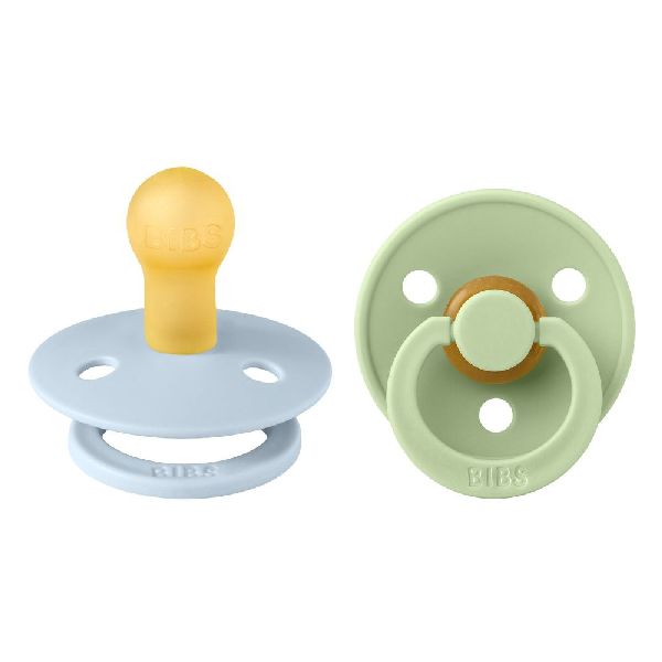 Pack 2 tétines T1 - Bleu layette/Pistache - BIBS