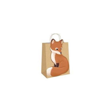 Sacs cadeaux Woodland x4 - Party Pro