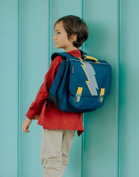 Cartable moyen Eclair marine - Caramel & Cie