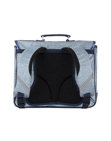 Cartable moyen paillettes bleu marine - Caramel & Cie