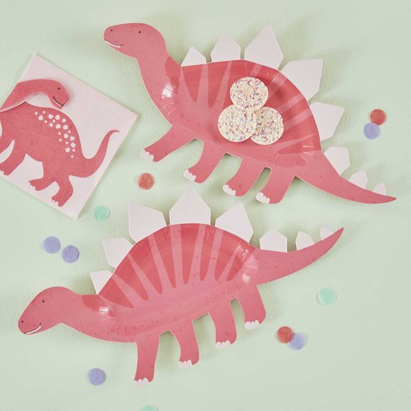 Assiettes Party Like a Dinosaur x8 - Ginger Ray