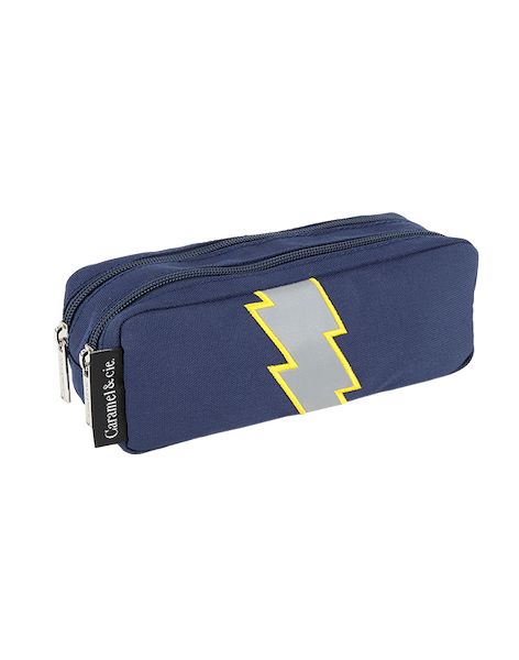 Trousse double Eclair marine - Caramel & Cie