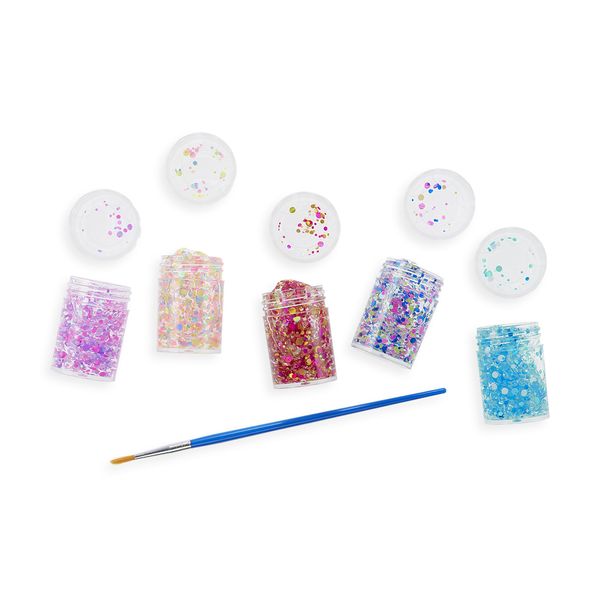 Kit de 6 mini pots de colle pailletée - Ooly