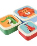 Set de 3 boites à goûter Colourful creatures - Rex london